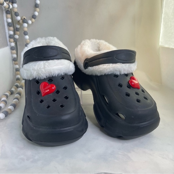 Platform Lined Clogs Cozy Plush Non-Slip Indoor/Outdoor size 34-35 US 6 - Picture 9 of 10